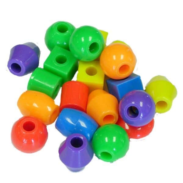 20 JB Beads Assorted (25mm) Mix 1"  (Plast) | Zoo-Max