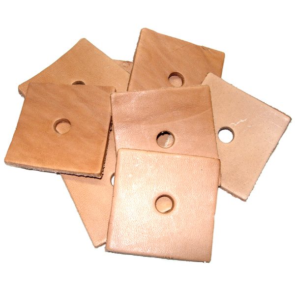 Leather Square  2'' x 2'' (H3/8") | Zoo-Max