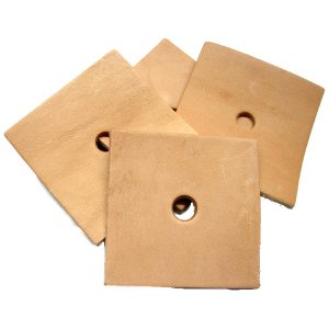 Leather Square  3'' x 3'' (H1/2") | Zoo-Max