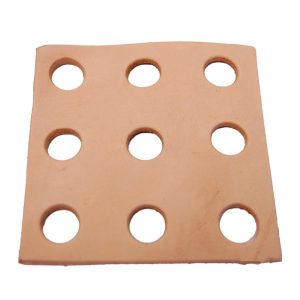 Leather Square  4'' x 4'' (9H  1/2") | Zoo-Max