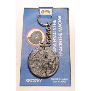 KEY RING (1.75"): HACINTH MACAW | Zoo-Max