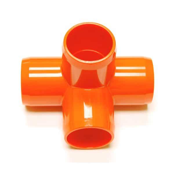 Fitting 1 1/4"D (Int. 1")   Orange: 4 Way | Zoo-Max